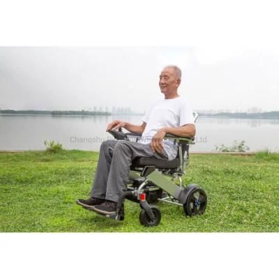 aluminum Alloy Motorized Lightweight Portable Wheelchair Model E08 Ce, ISO13485