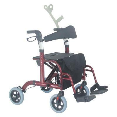 Height Adjustable Folding Portable Walker Rollator for Elderly
