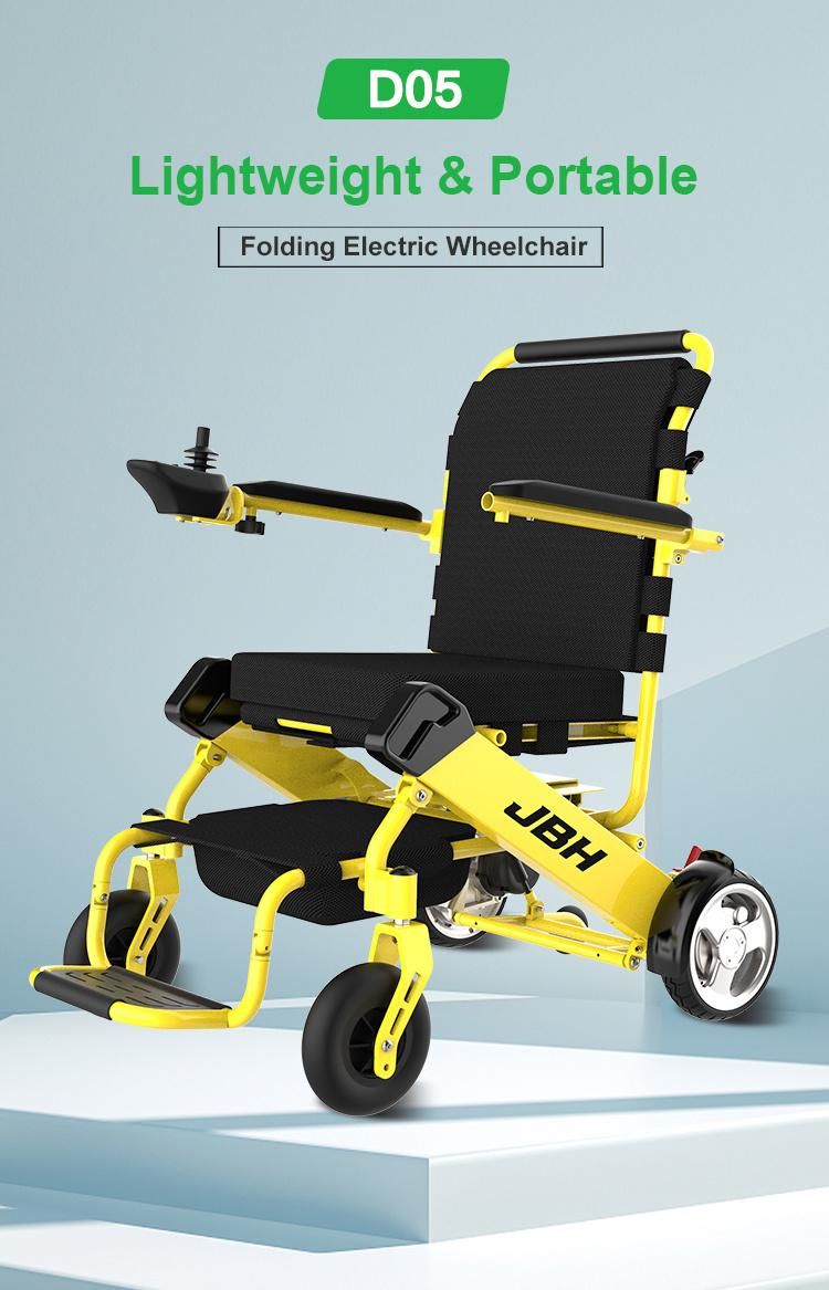 Jbh D05 High Quality Best Selling and Cheap Price Elderly Handicap Daily Use Long Lasting Portable Folding Electric Power Wheelchair