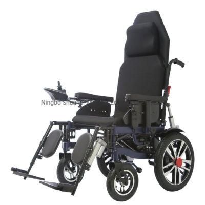 Folding Electric Wheelchair Lightweight Fold Power Wheelchair Steel Wheelchair