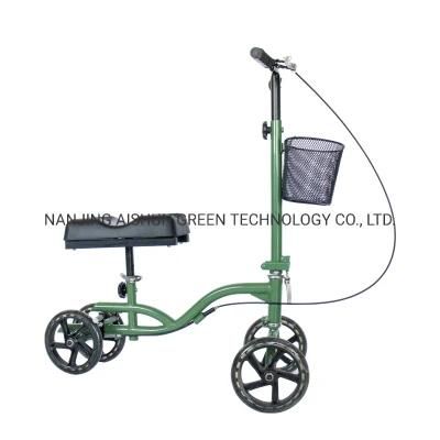 Disabled Folding Knee Crutch Walk Rollator Medical Knee Scooter