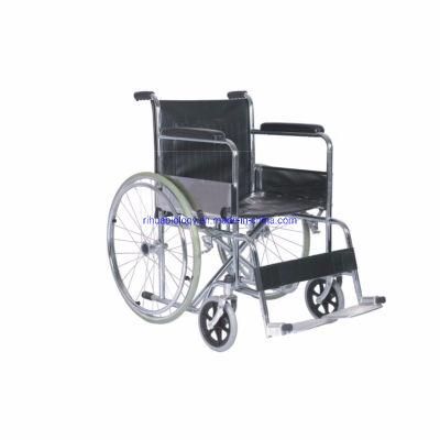 Hospital Steel Foldable Economic Cheapest Wheelchair