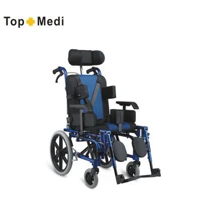 Topmedi Handicapped Disabled Reclining Children Cerebral Palsy Wheelchair Manual