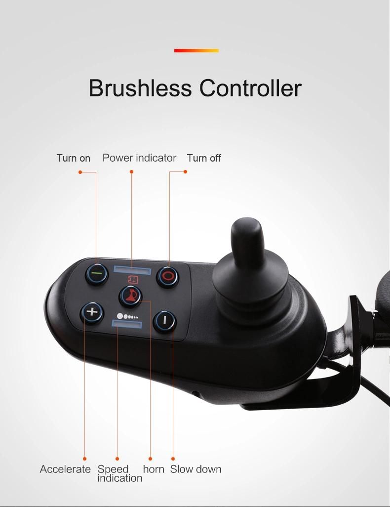 2021 New Product Folding Power Wheelchair with Remote Control