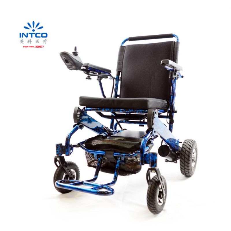 Lightweight Motrized Folding Handicapped Power Electric Wheelchair