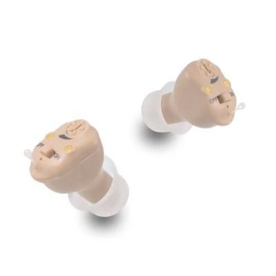 New Invisible Cic in Ear Rechargeable Analog Hearing Aid Price Aids Deafness Sound Amplifier for Seniors Adults