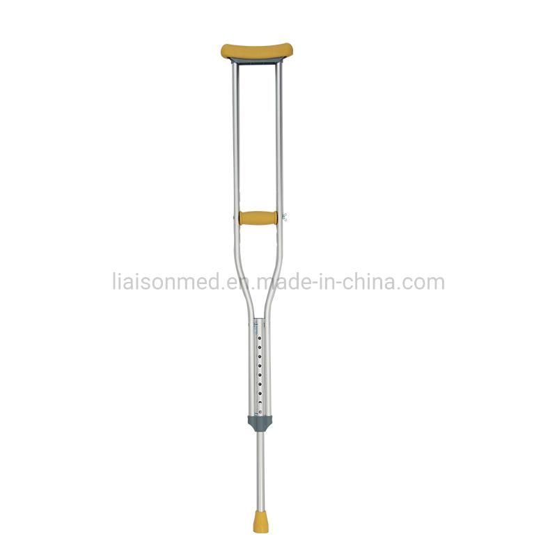 Mn-Gz002 Anti-Skid Easy Adjustable Aluminum Walking Axillary Medical Crutch