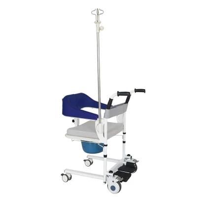 Multifunction Transfer Medical Equipment Patient Transport Commode Seat Wheelchair