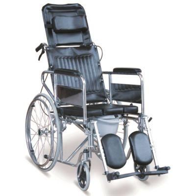 Lucass X8 Reclining Commode Orthopedic Wheelchair with Bucket Seat Wheelchair at Vietnam Price