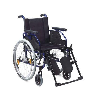 Topmedi Medical Supplies Aluminum Folding Wheelchair with Quick Release Rear Wheel for Adult
