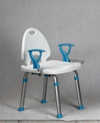 Topmedi High-End Comfortable Aluminum Alloy Toilet and Bath Shower Chair for Handicapped / Elder