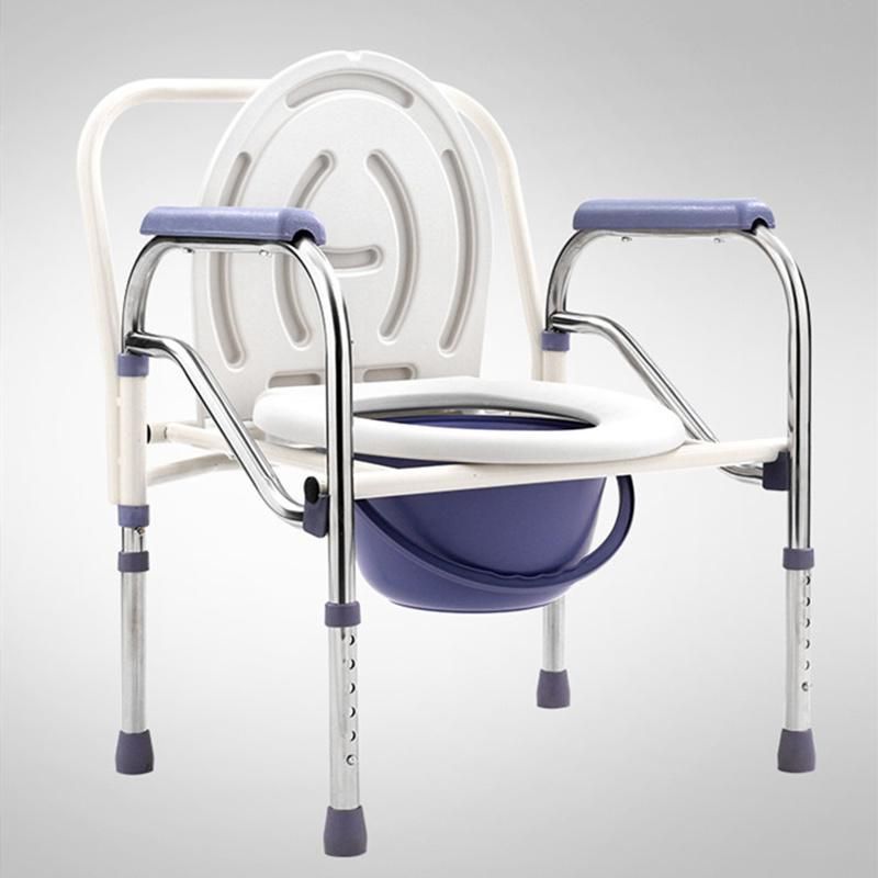 High Quality Household Commode Chair Potty Chair for Elderly and Pregnant Women Folding Shower Chair