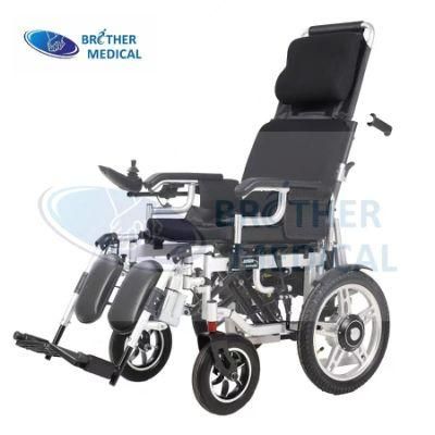 Topmedi Steel Stand up Electric Power Wheelchair with Rubber Wheel