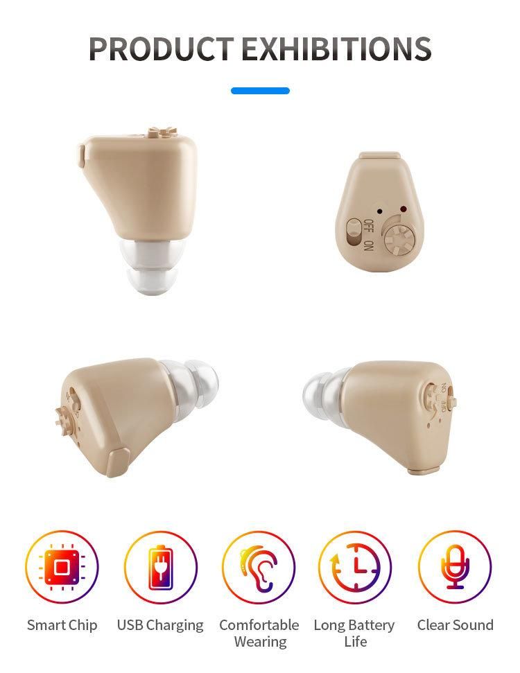 Hot Sale Rechargeable Mini Size Ite Hearing Aid