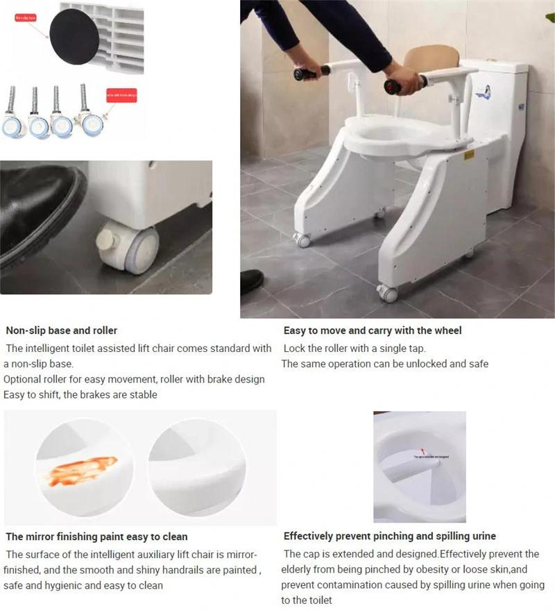 Automatic Elderly Product Physical Equipment Commode Toilet Chair Lift for Disabled