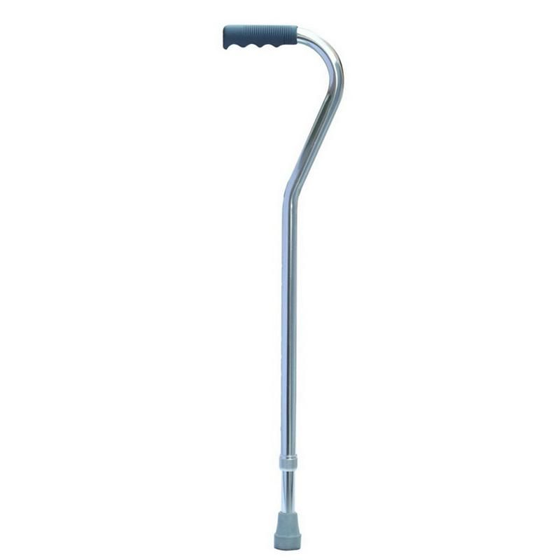 Non-Slip Hand Grip and Non-Slip Foot Pad Aluminum Lightweight Easy Carry Portable Adjustable Height Walking Stick Weight Capacity 100kgs for Old Man Crutch