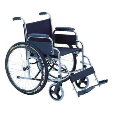 Drive Medical Blue Wheelchair with Flip Back Desk Arms, Swing Away Footrests, Colors Optional