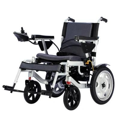2022 Amazon Hot Selling Steel Wheelchair Folding Power Remote Control Electric Wheelchair
