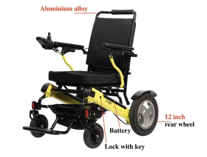 Jbh Best Seller Aluminum Frame Electric Power Wheelchair