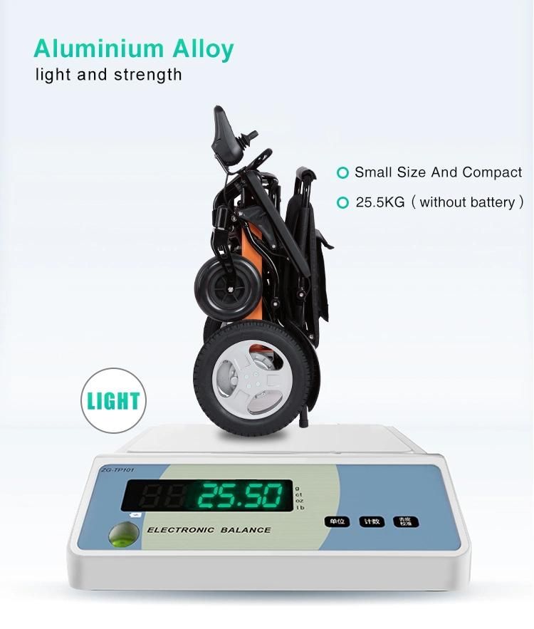 Jbh 14ah Lithium Battery Light Foldable Electric Wheelchair