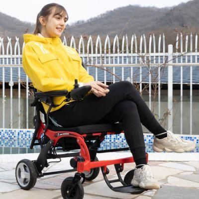 180W Motor Adjustable Power Wheel Chair Popular Carbon Fiber Foldable Electric Wheelchair