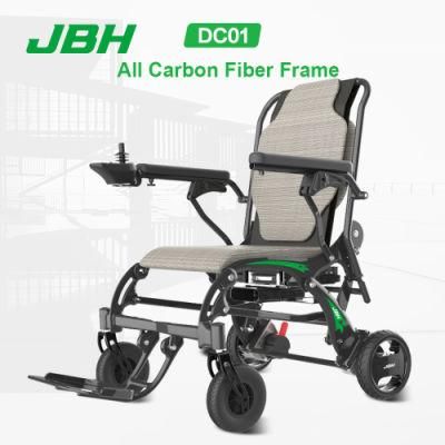 Top Quality Rehabilitation Therapy Supplies Folding Carbon Fibre Safe DC01 Electric Wheelchair