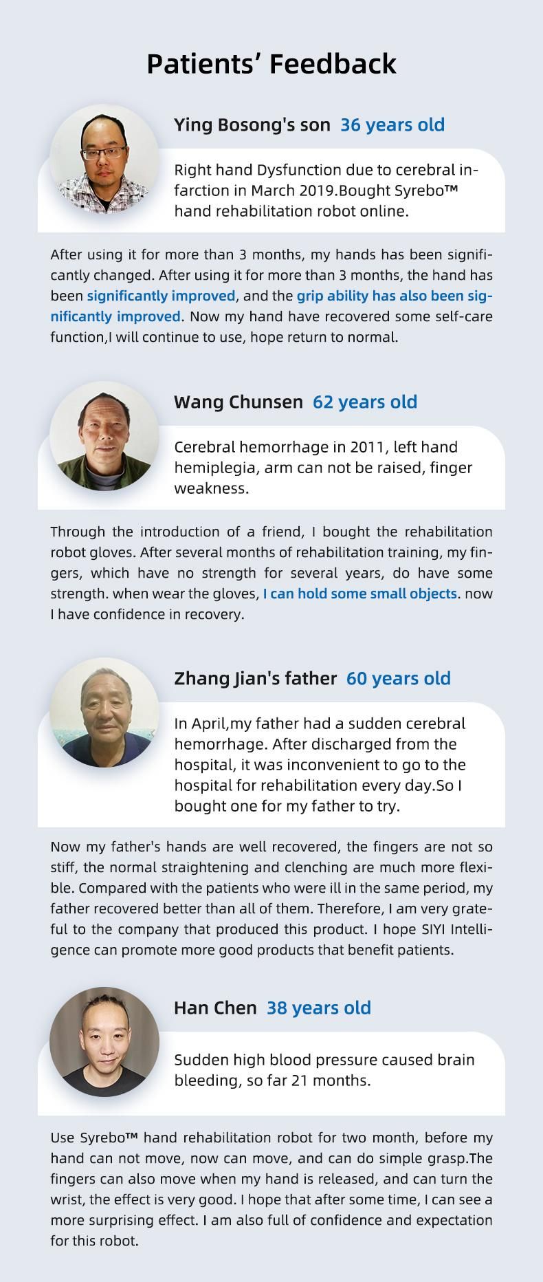 Yisheng Products Rehabilitative Care at Inpatient Rehabilitation Hospitals
