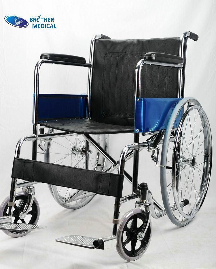 China Best OEM/ODM Medical Wheelchair Manufacturer 809 Chrome Cheapest Wheelchair