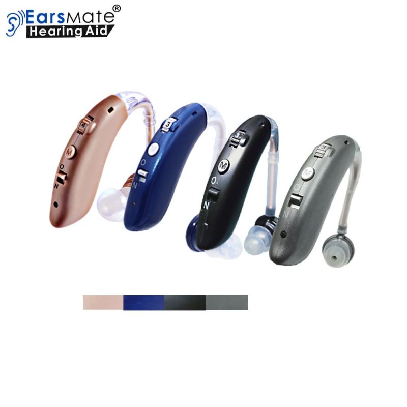Bte Rechargeable Hearing Aid Adjustable Ear Pocket Non Programmable Analog Hearing Aid Voice Sound Amplifier Li Battery Device Machine
