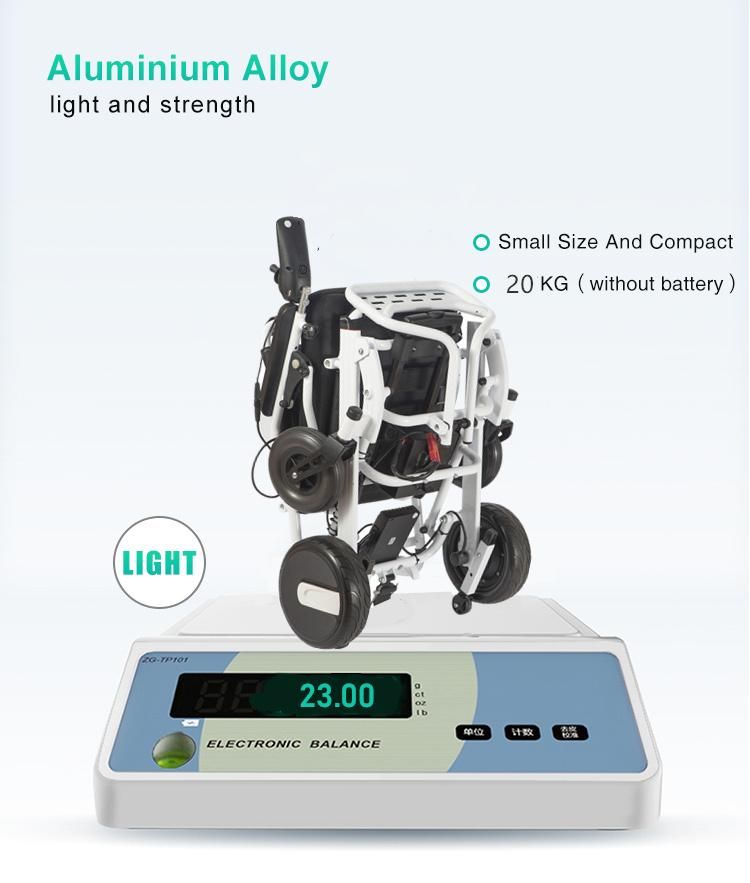 23kg Aluminium Foldable Powered Lightweight Electric Wheelchair