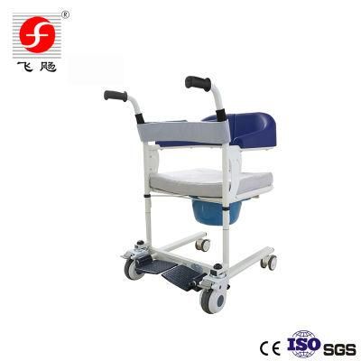 Homecare Nursing Mobile Toilet Bath Transfer Chair Commode for The Disabled