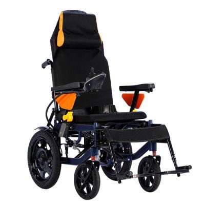 Reclining Electronic Wheel Chair Handicapped Electric Lightweight Wheelchair for Disabled Elderly Silla De Ruedas