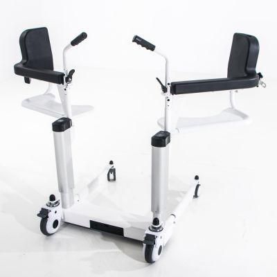Topmedi New Design Cheap Patient Disabled Electric Lift Chair Standing up Commode Transfer
