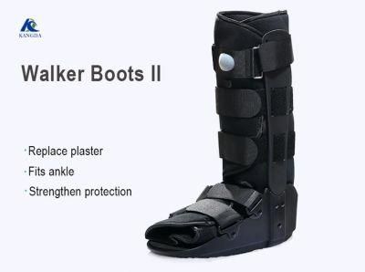 Rebound Air Walker Boot with Compression Adjustable Comfortable Straps &amp; Air Pump Rocker Bottom