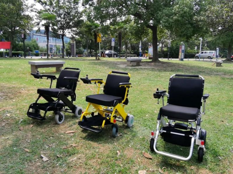 Aluminum Portable Lightweight Brushless Folding E Electric Wheelchair with Ce