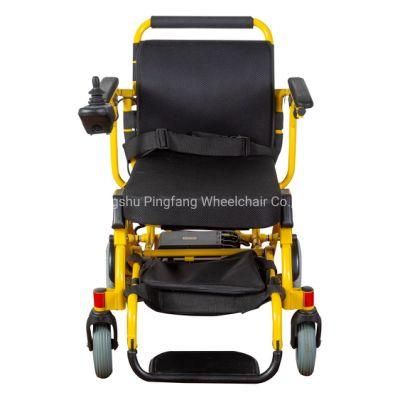 aluminum Alloy Foldable Electromagnetic Brake Power Wheelchair with Ce, ISO13485