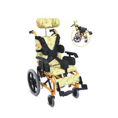 Medical Equipment Economic Aluminum Manual Reclining Children Wheelchair