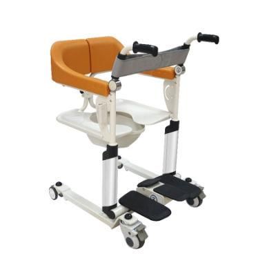 Multifunction Wheel Chair Medical Patient Transfer Toilet Lift Seat Commode