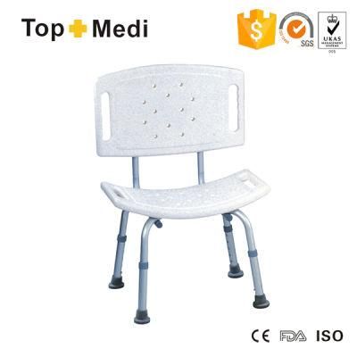 Topmedi Bathroom Safety Equipment Aluminum Plastic Bath Bench Chair