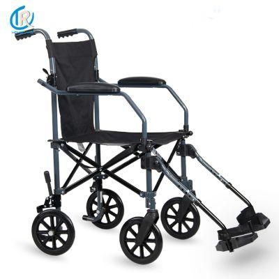 8&quot; Wheels Lightweight Portable Transport Folding Wheelchair for Disabled