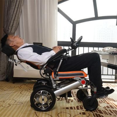 Remote Control Folding Wheelchair Electric Lightweight Power Wheelchair