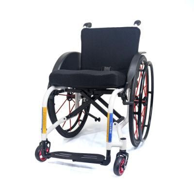 Low Price Topmedi New China Aluminum Small Electric Hospital Equipment Folding Wheelchair Tls725lq