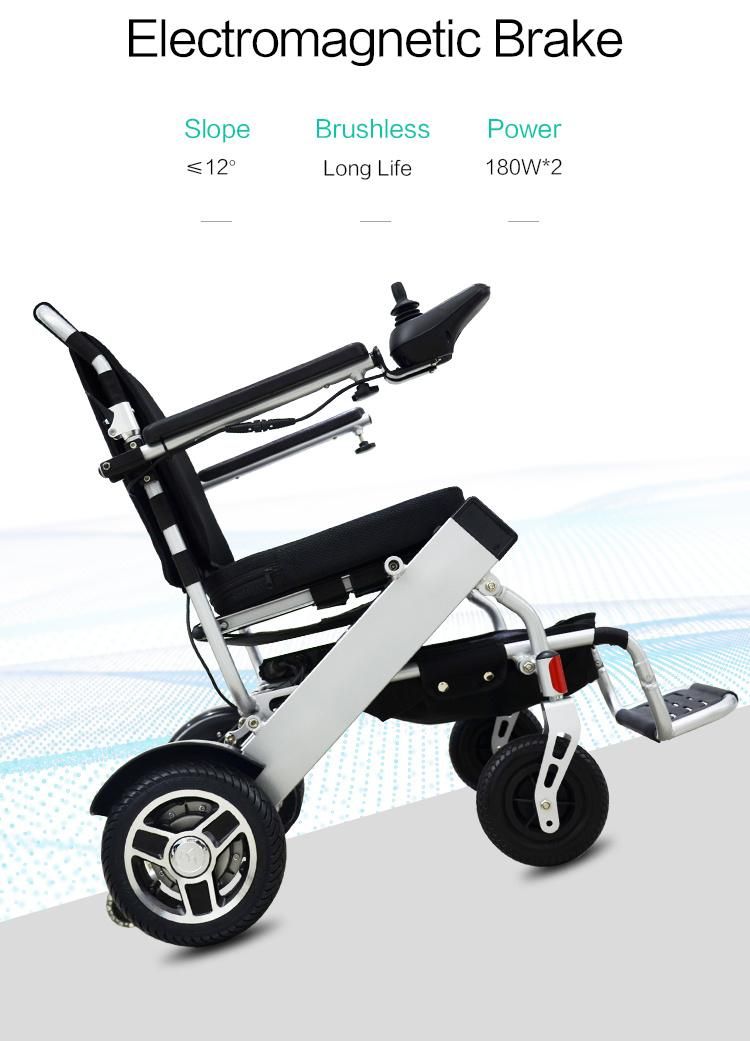 Upgraded Lithium Battery Powered Adult Foldable Elec Wheelchair Ce