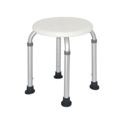 Height Adjustable Bath Bench Round Chair Shower for Disabled Adults and Elderly