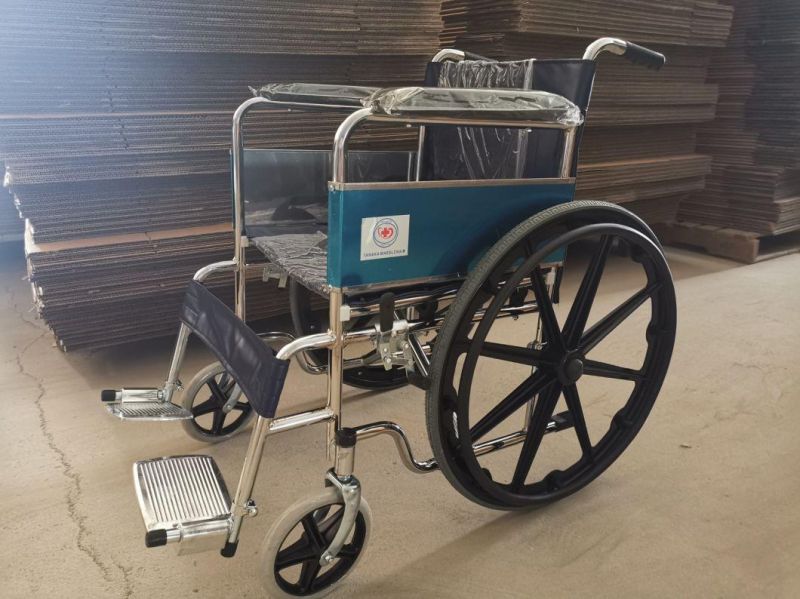 Detachable Full Arms and Elevating Legrest Wheelchair