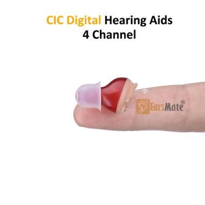 New Digital Invisible Hearing Aid Cic in Ear 4 Channel Digital Aids 2020