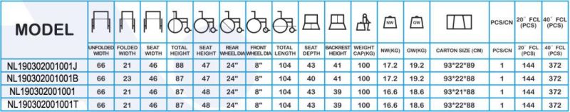 Steel Patient Manual FDA Foldable Hospital Transport Wheelchair