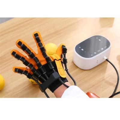 Rehabilitation Robotic Glove Device Which Supports Finger Motion, While Detecting Voluntary Active Motion