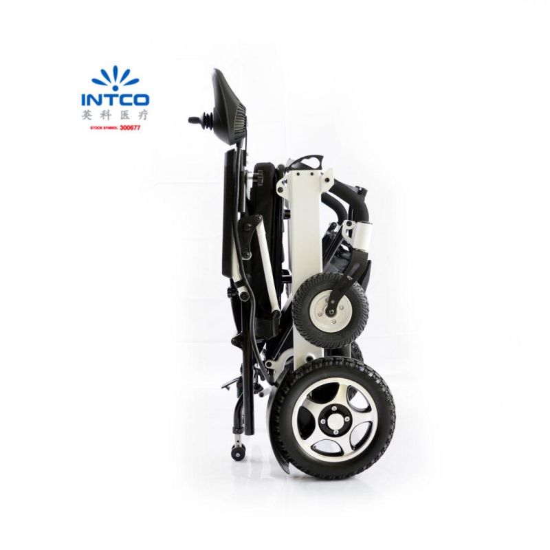 Lightweight Motrized Easy Folding Power Electric Wheelchair