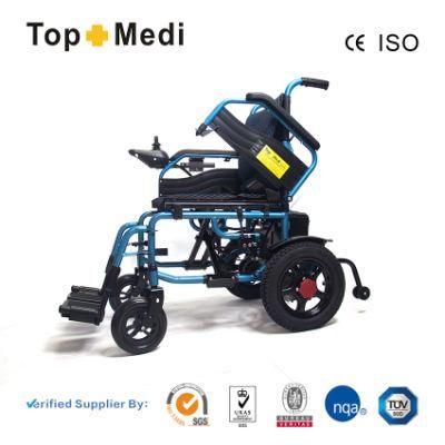 Foldable Electric Power Wheelchair with Device Adjustable Controller